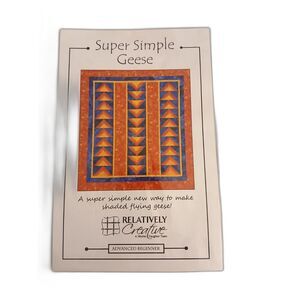 Relatively Creative quilt pattern Super Simple Geese using machine applique